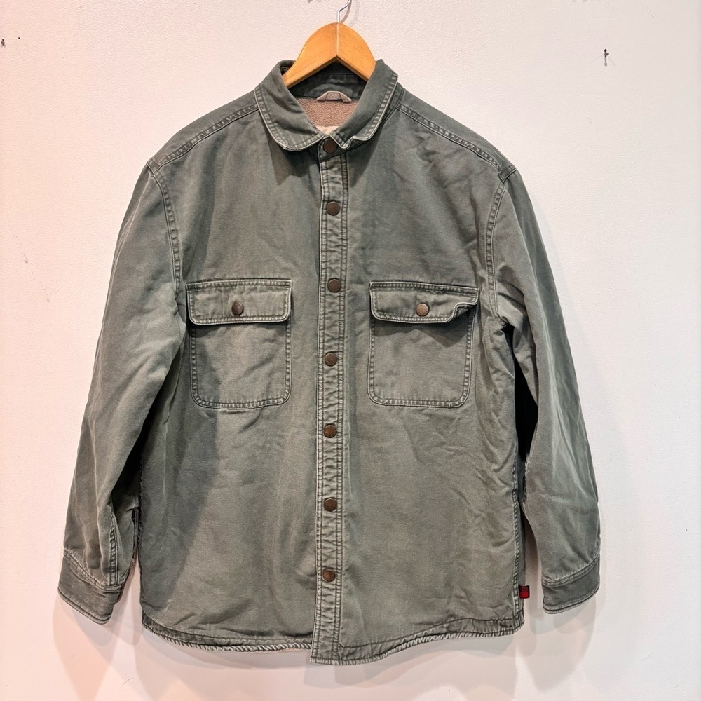Woolrich Chore Rancher Lined Sherpa Barn Canvas Jacket Men’s Size Medium